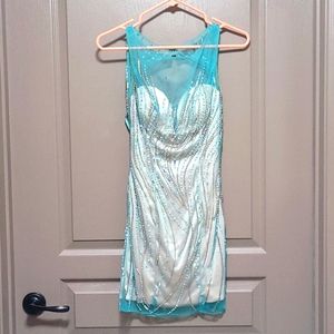 Aqua Cocktail Dress Size 00
